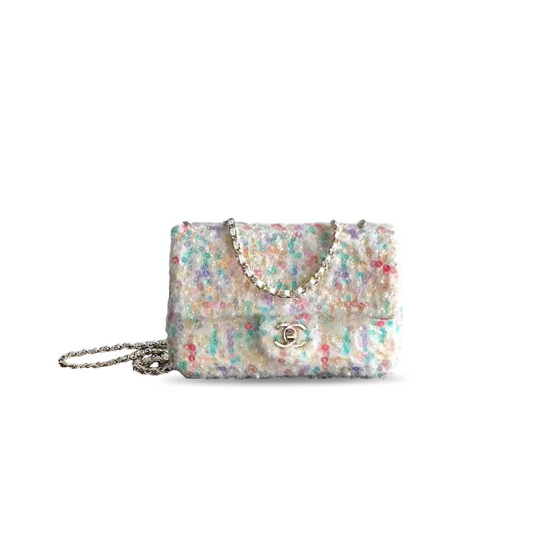 Ch**el sequin bag mini flap (20*13*7cm)